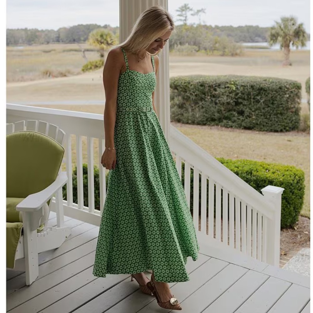 NWTAntonio Melani
x Style by Simkins Margo Printed Poplin Sweetheart Neck  Dress
